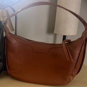 Modern + Chic Dixie Convertible crescent bag brown